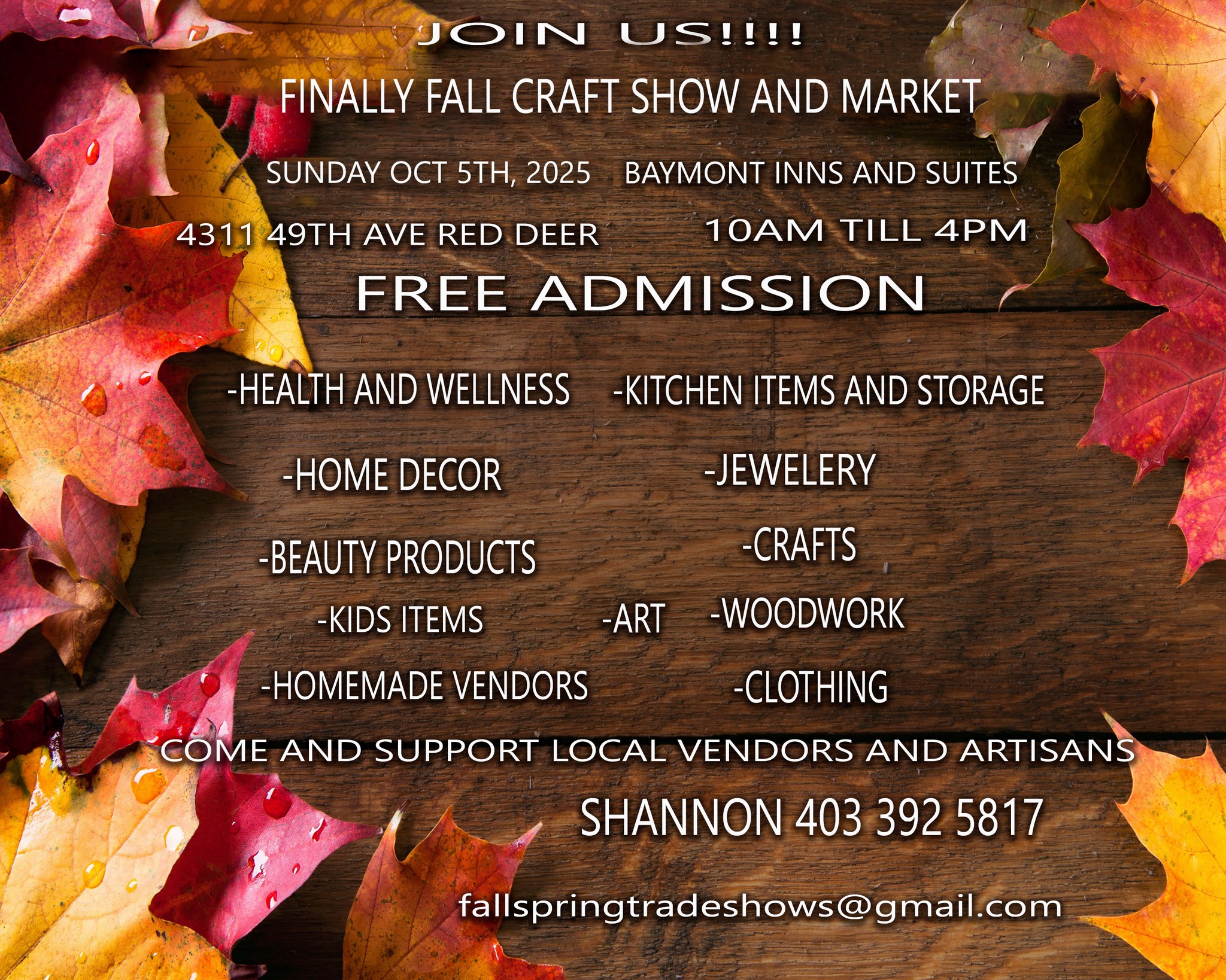 Finally Fall Craft Show and Market