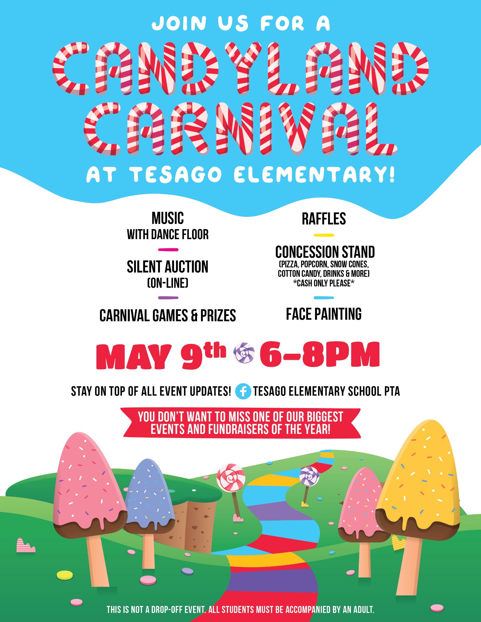 Tesago - 🍭 Only 5 weeks until our Candyland Spring Carnival ...