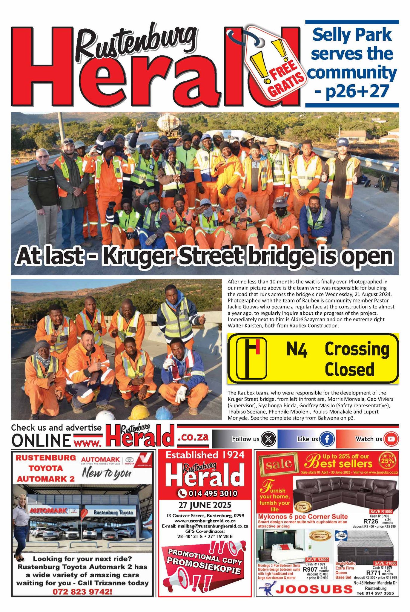 Latest Rustenburg Herald now... - Rustenburg Herald | Facebook