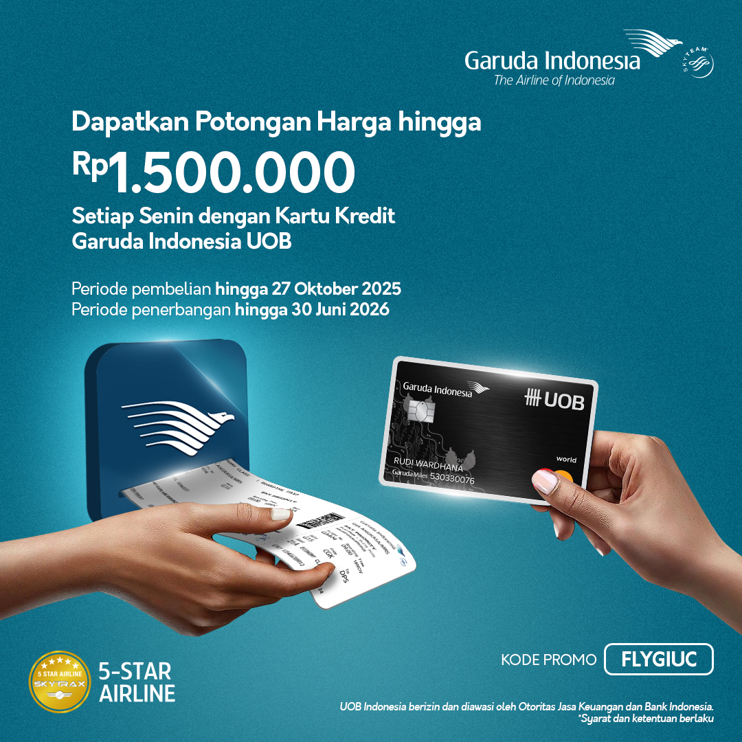 Garuda - Dapatkan potongan hingga Rp1.500.000 untuk tiket Garuda ...