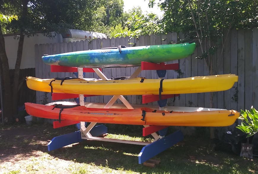 Custom Crafted Kayak Rack. Able... - Rustic Grains Woodworks