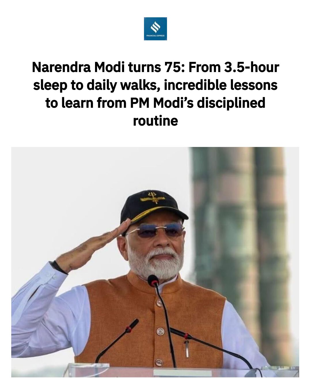Happy Birthday Narendra Modi: PM... - The Financial Express | Facebook