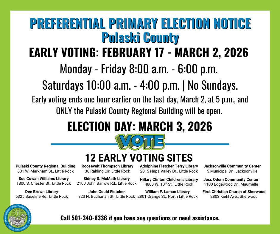 Pulaski - 🗳️ Ready, Set, VOTE! 🗳️ The Preferential Primary Notice of ...