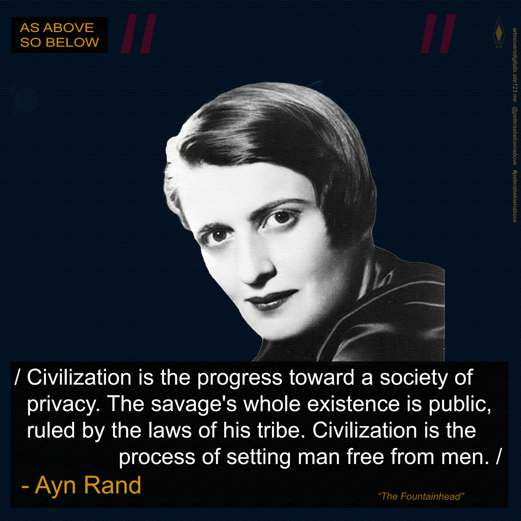 AsAbove - / Ayn Rand / . 