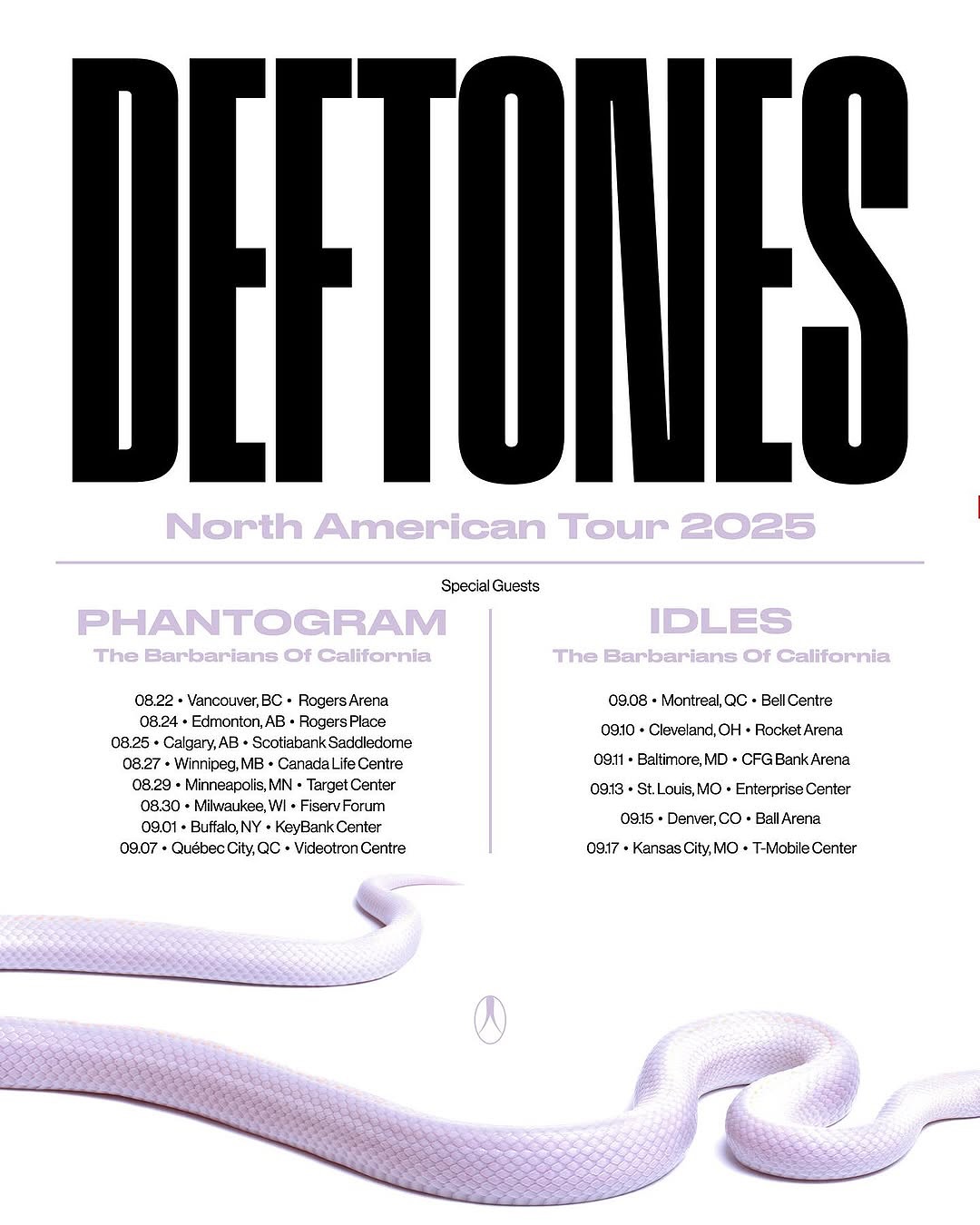 Tickets on sale now! Deftones Gojira impoppy.com