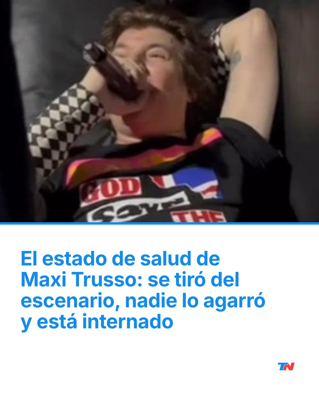 Maxi Trusso se tiró del escenario, pero... - TN Todo Noticias | Facebook