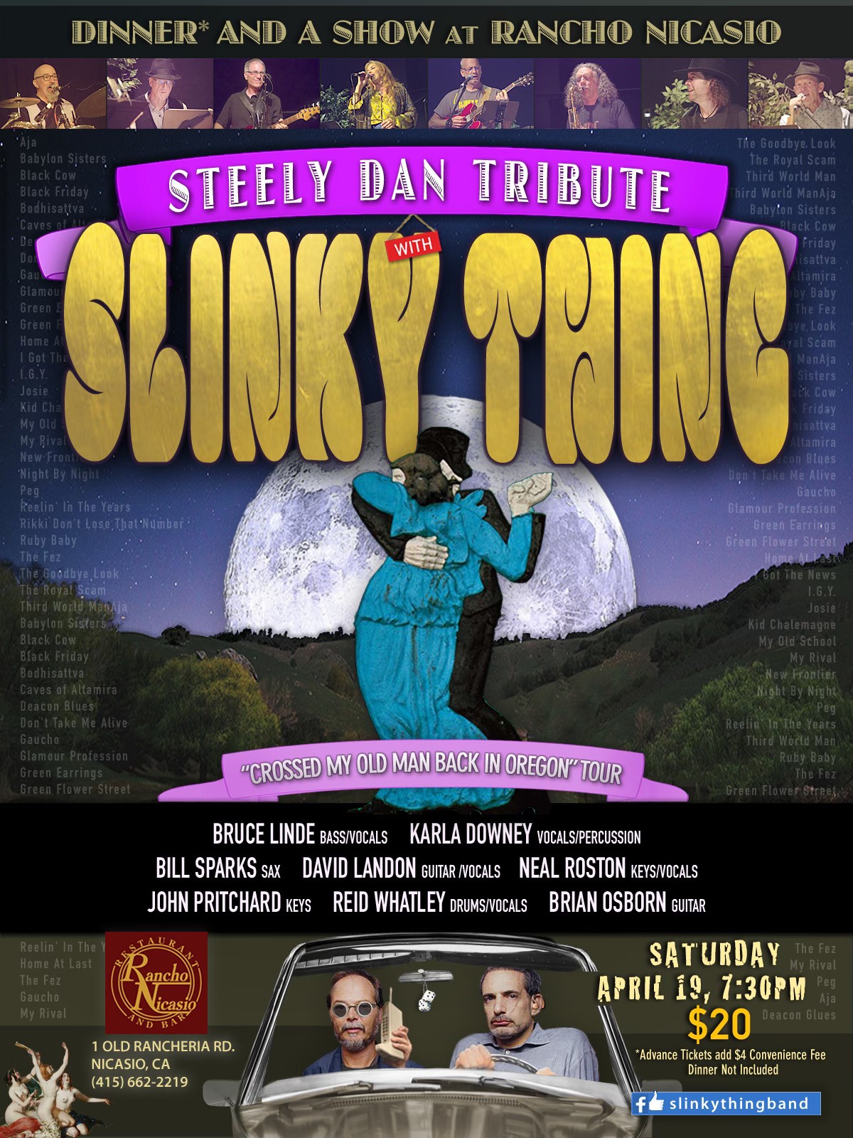 Rancho - SLINKY THING-STEELY DAN TRIBUTE ♦️Rancho Debut♦️ Saturday ...