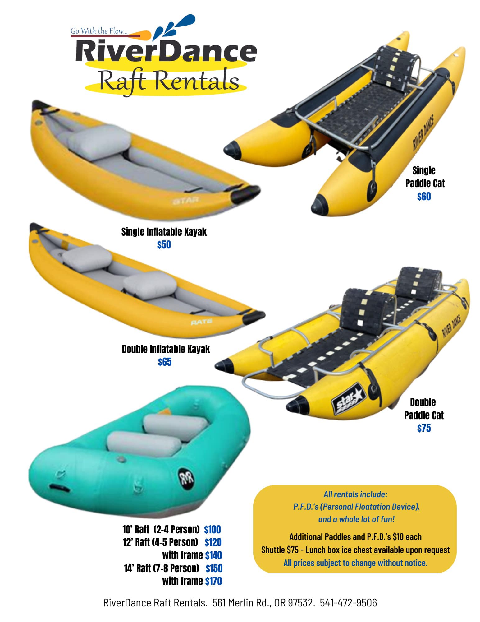 River Dance Raft Rentals | Merlin OR