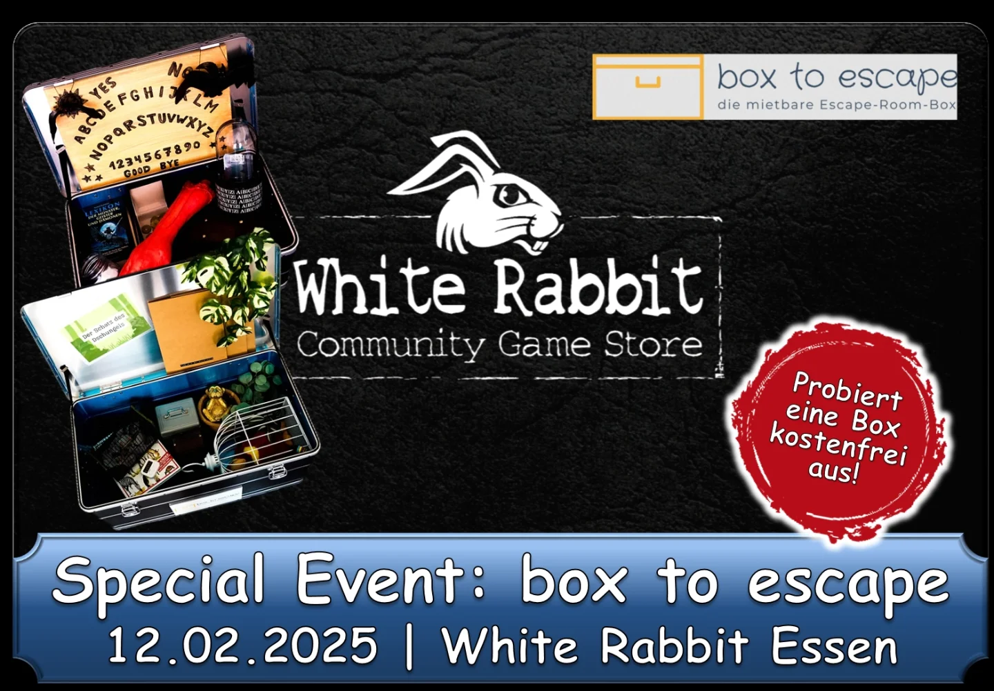 White - 📣 **Der White Rabbit präsentiert: box to escape! Am 12.02.25 im ...