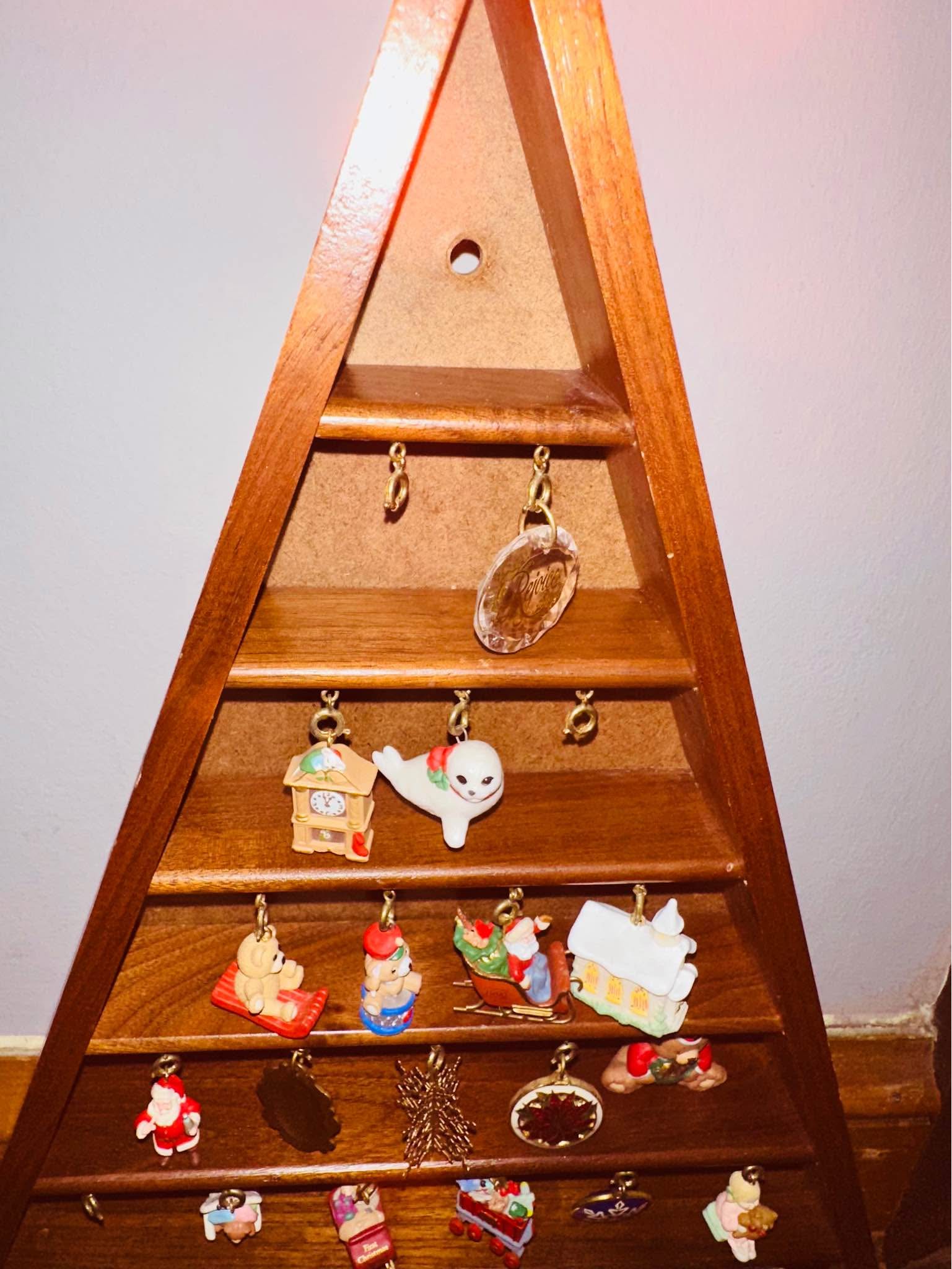 Hallmark Shadow Box memory tree with ornaments - Holiday Ornaments ...