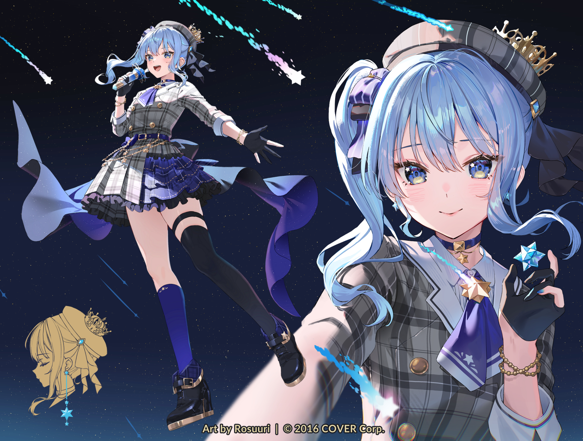 I did the art for Hoshimachi Suisei x HYTE PC Case！☄️ 星街すい 