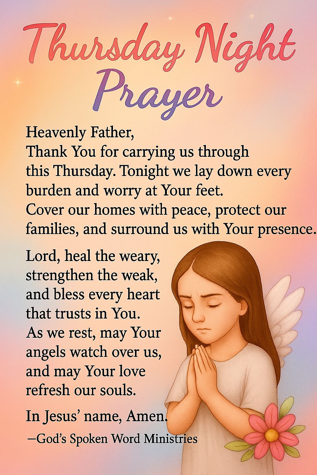 #thursday #night #prayer - God's Spoken Word Ministries | Facebook