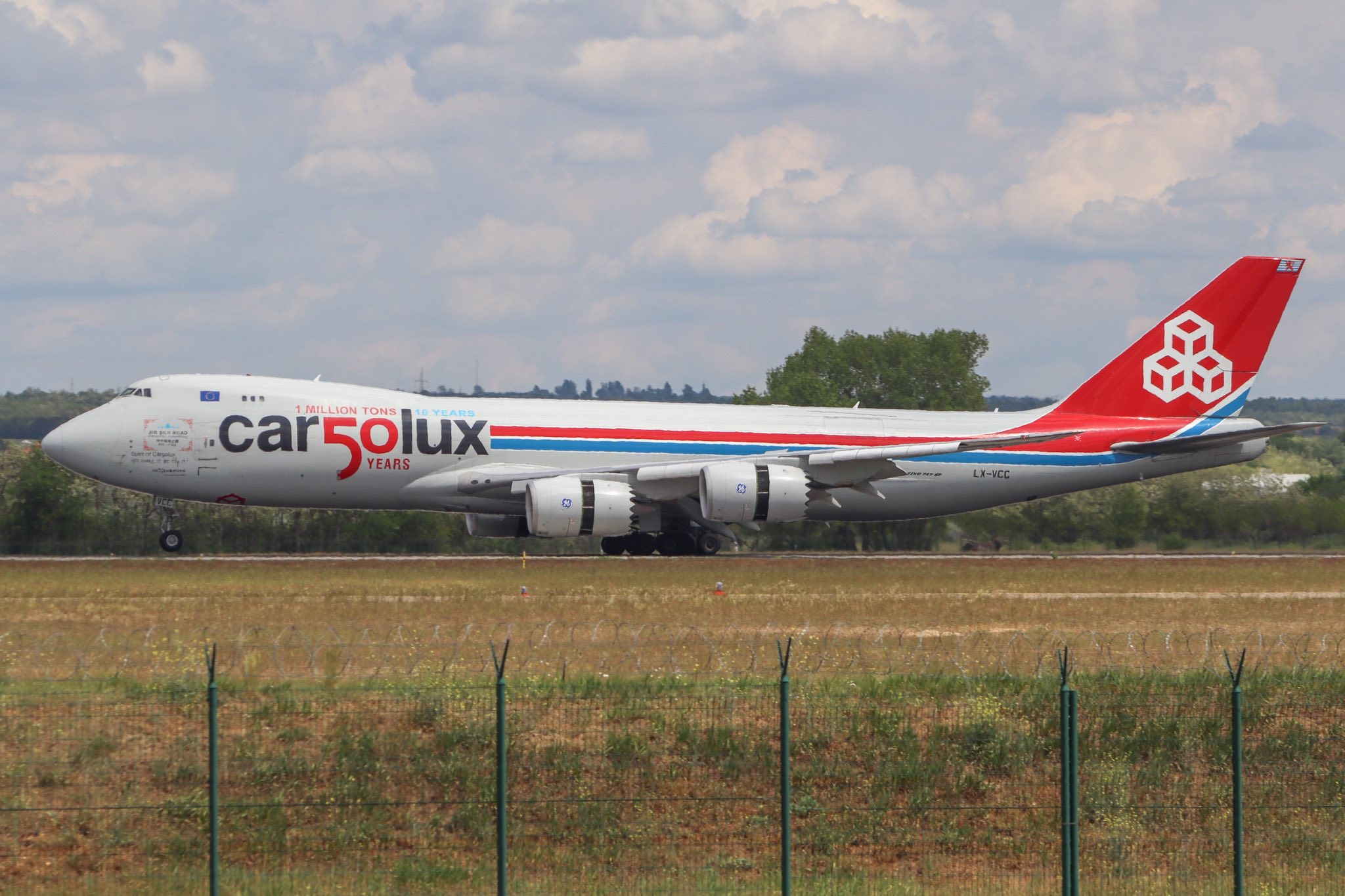 CARGOLUX 747-8F 1:200 50周年記念塗装 Cargolux Boeing 747-8R7F in 50th anniversary livery