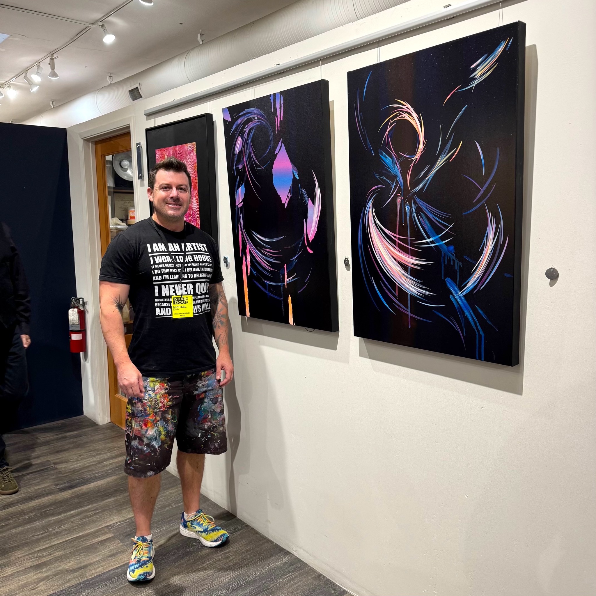 Great talking to Coffee with America about my new art exhibit THE