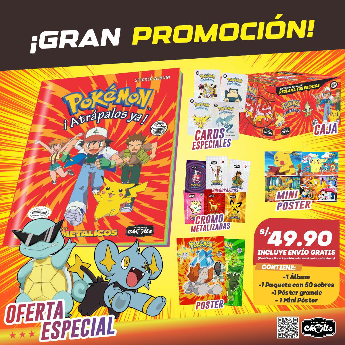 pokemon atrapalos ya cards 2024 ES Shiny Pokedex & Tazos Peru Edition Charizard BOX  TCG Titans Tazos pokemon 2 impecables como