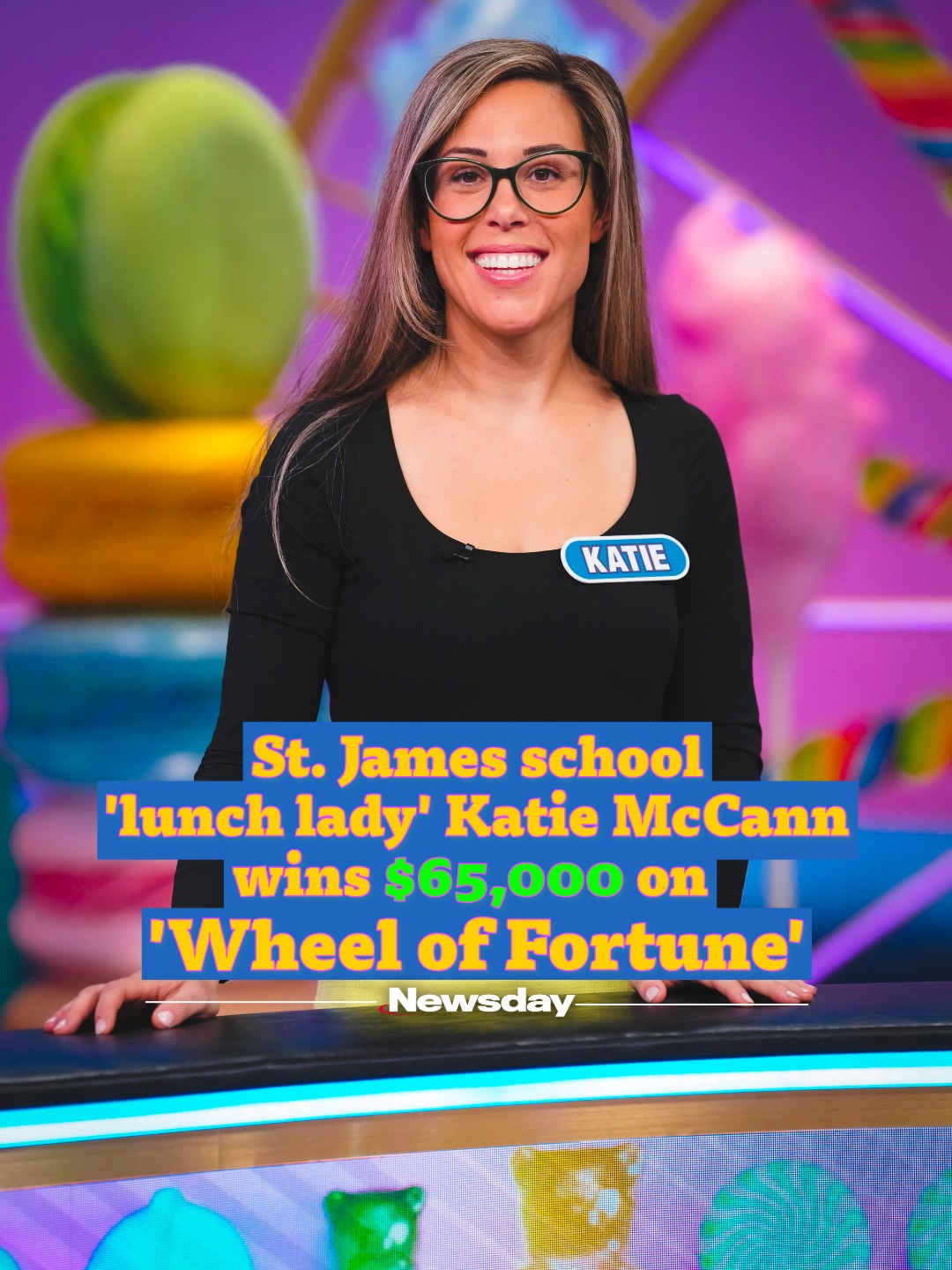 Katie McCann, a cafeteria lead service worker at St. James