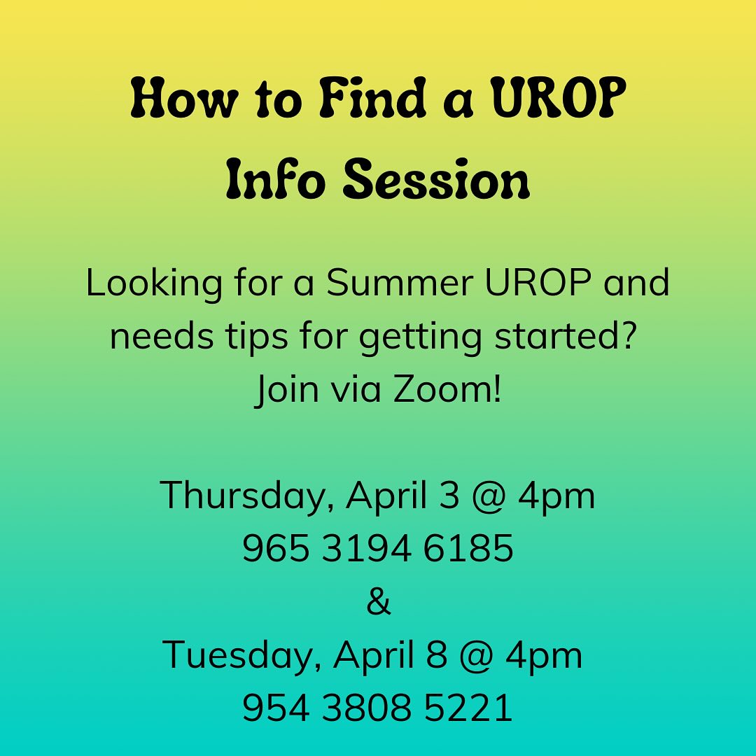 MIT's Undergraduate Research Opportunities Program - UROP