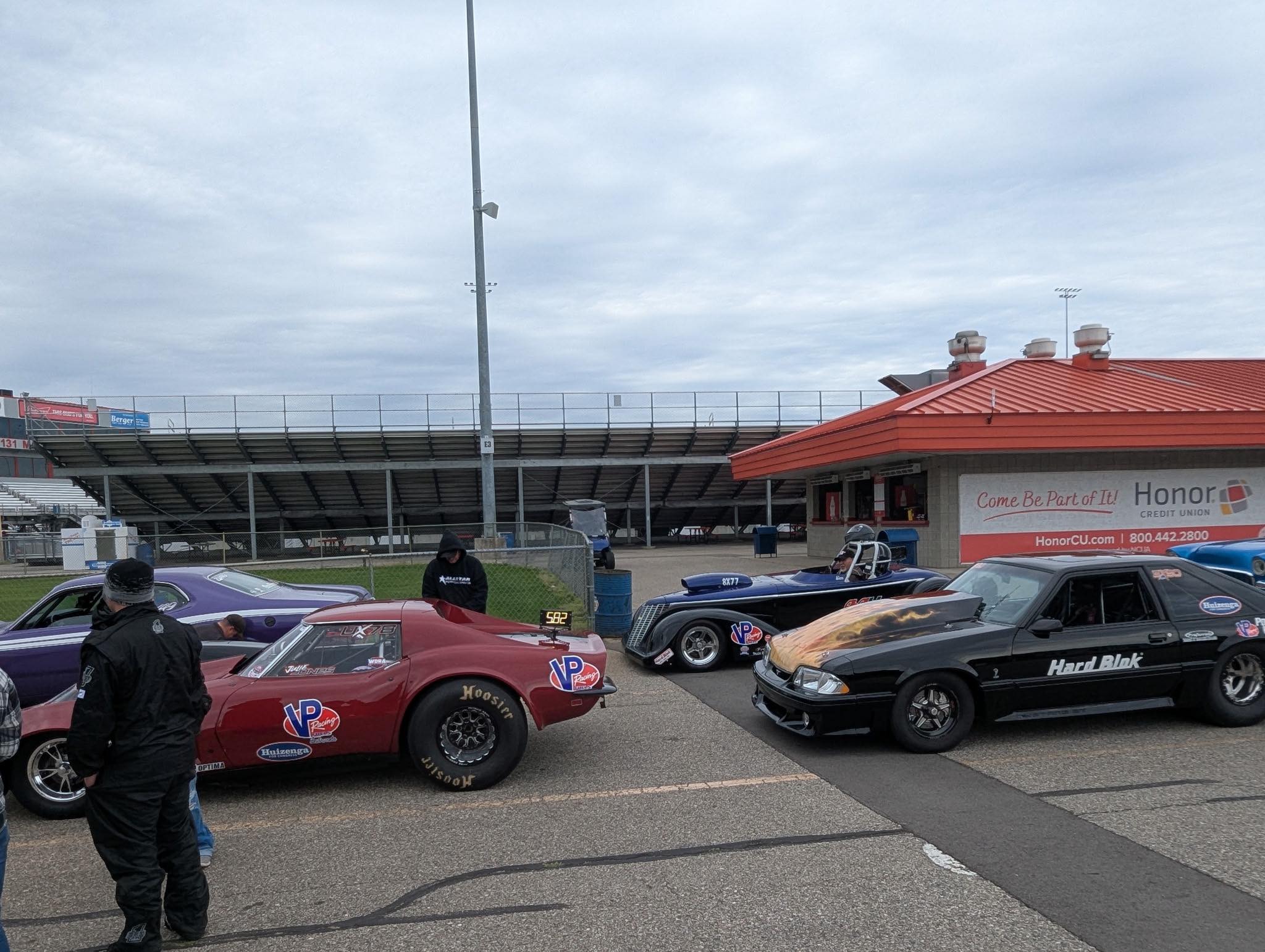 Phil - Three team cars—-Stan—Kenny—Mark VP Racing Fuels HARD BLOK A & A ...