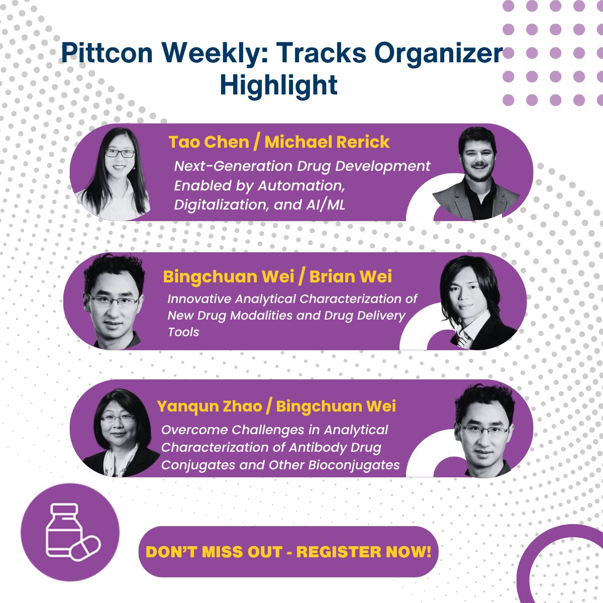 Pittcon - 💊 Spotlight on Pittcon 2026 Speakers! Get ready... | Facebook