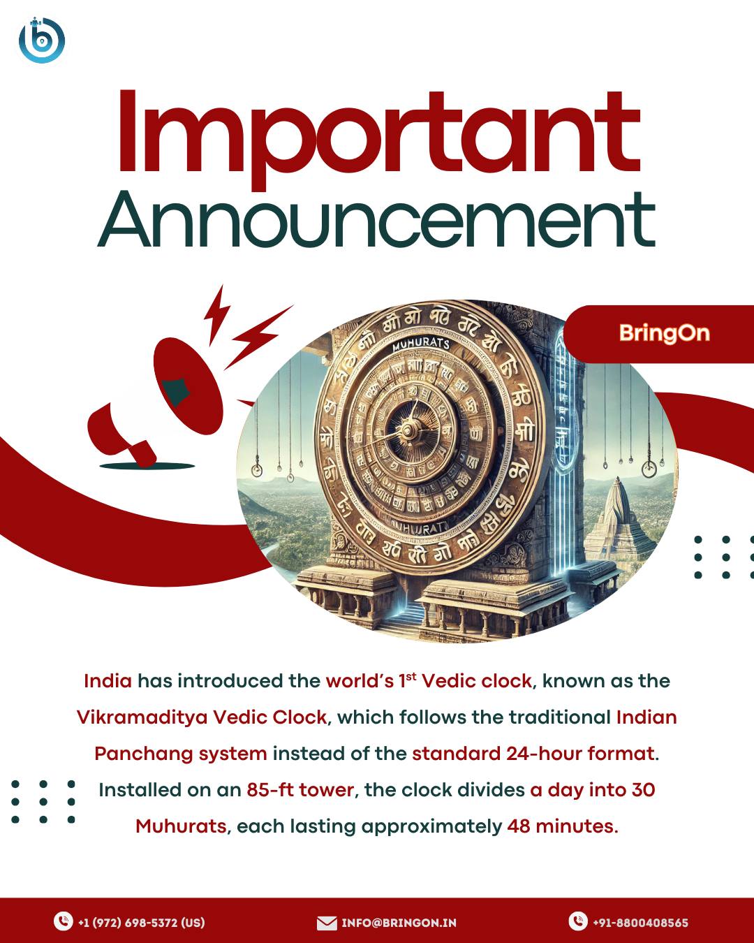 BringOn - #indian #ujjain 🌟 World’s First Vedic Clock Inaugurated in ...