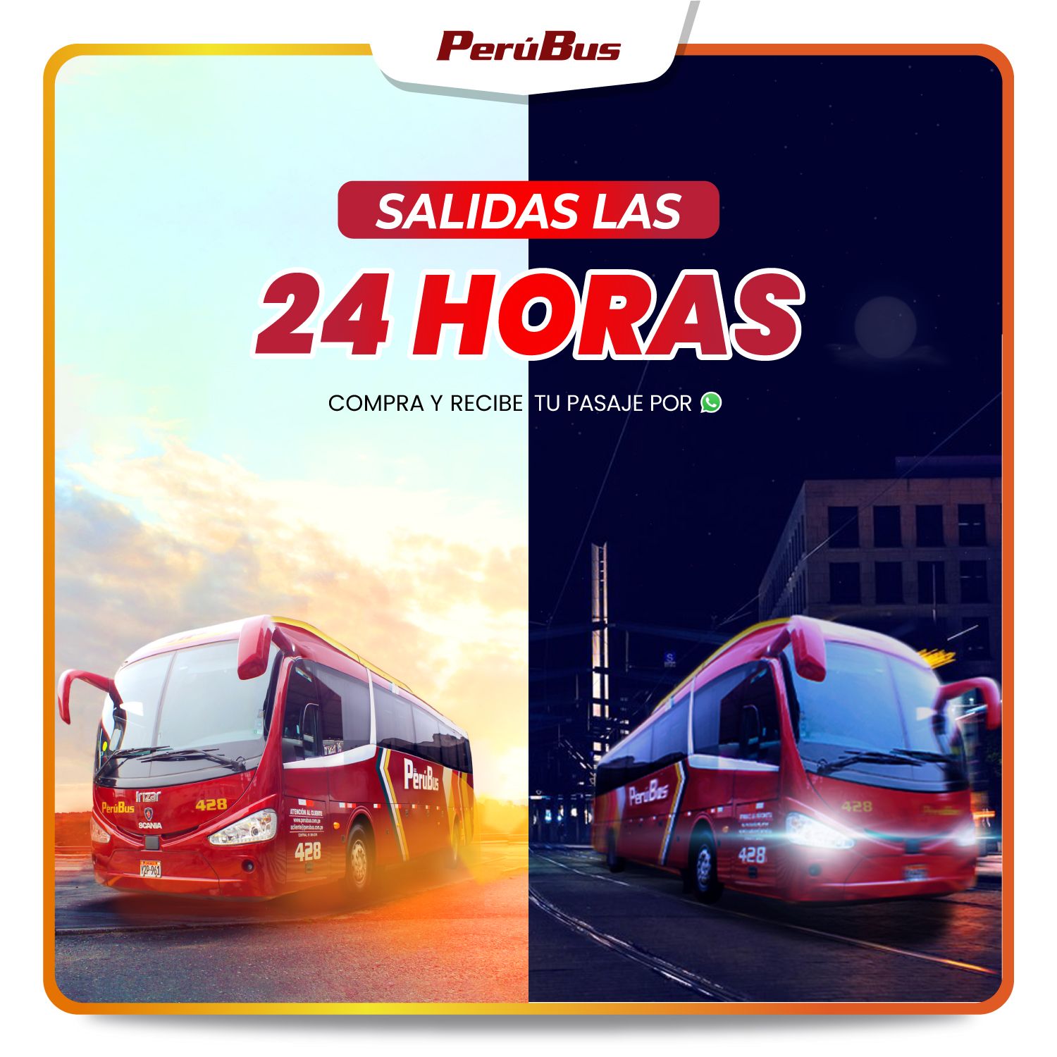 PerúBus - 😍🚍 ¡VIAJA DE DIA O DE NOCHE ! 👏 Recuerda que llegas siempre a ...