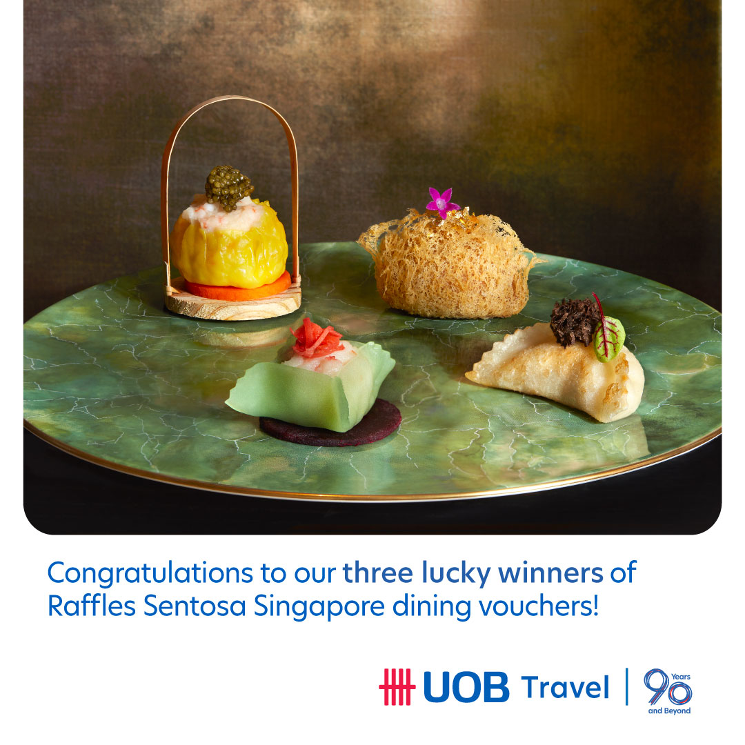 UOB Travel - Congratulations to our three lucky winners of... | Facebook
