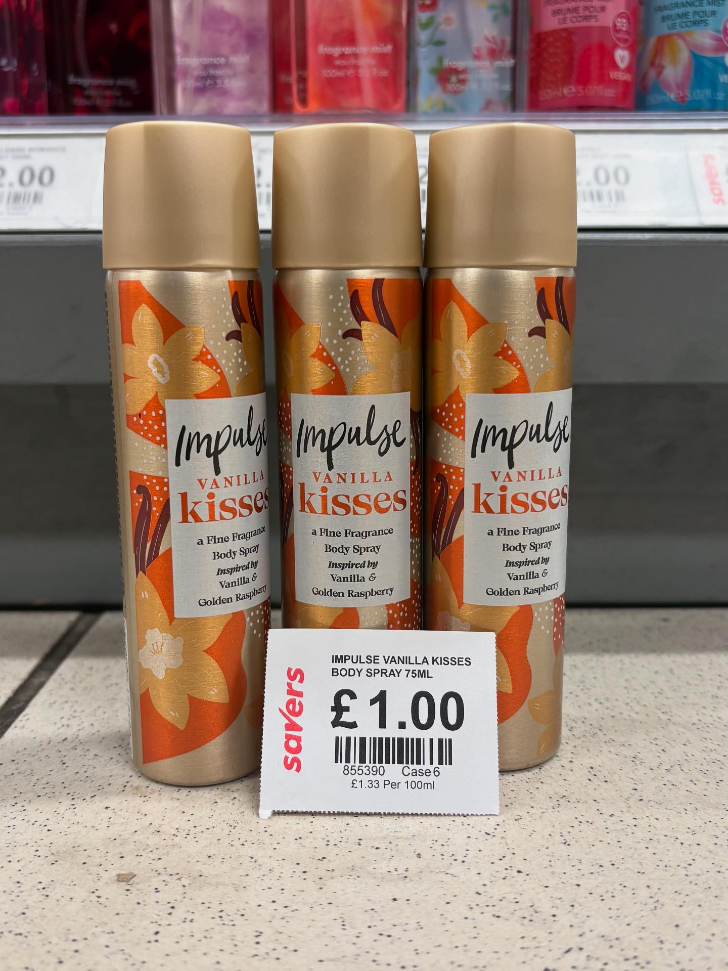 NEW AT SAVERS! Stay on trend with Impulse Vanilla Kisses! This scent is the perfect addition to your vanilla girl routine. You need to add this to your Savers Haul today! #BeautySocial #