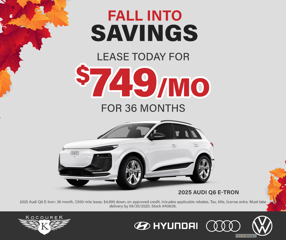 Kocourek - Go Electric & Save This Fall at Kocourek Audi! 🍁 Lease the ...