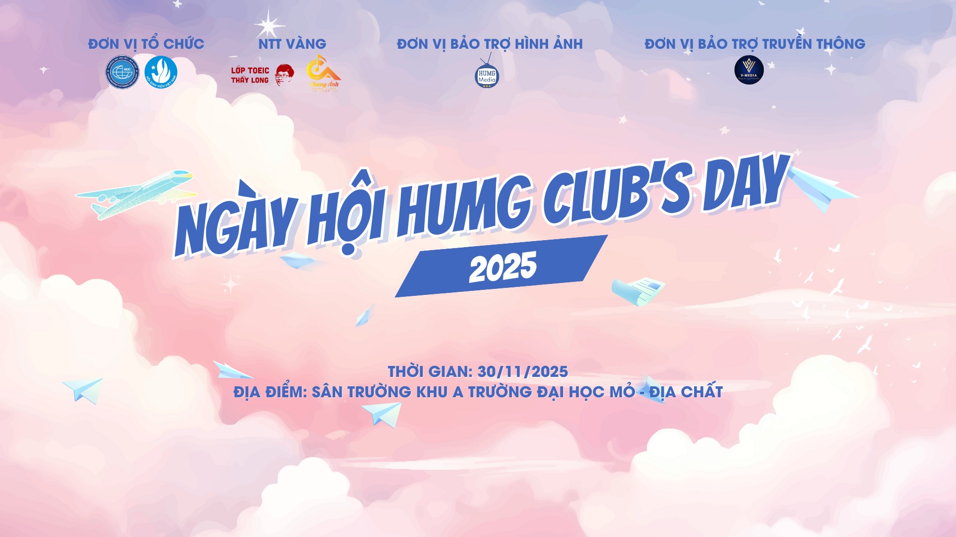 ☁️𝐇𝐔𝐌𝐆 𝐂𝐋𝐔𝐁'𝐒... - Hội Sinh viên Trường Đại học Mỏ - Địa chất | Facebook