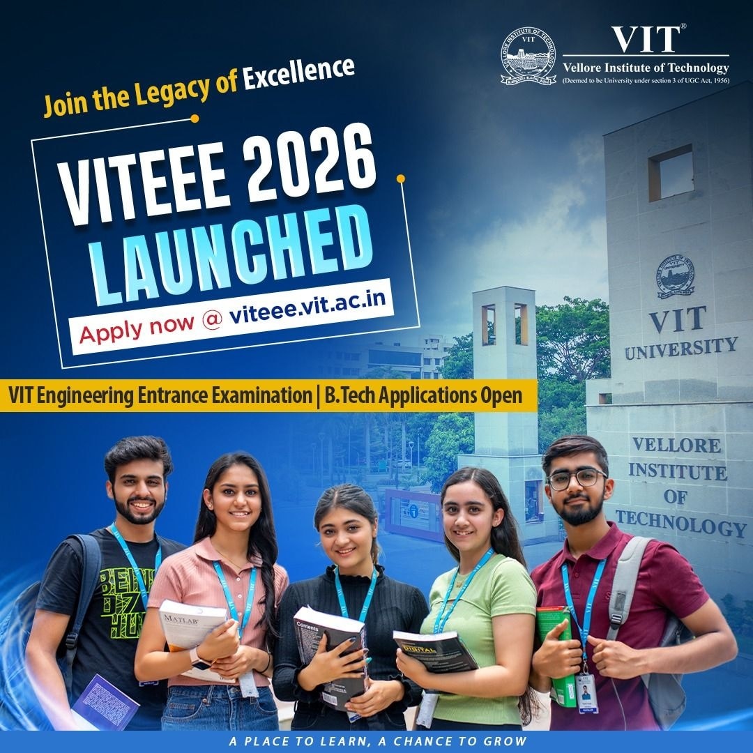 VIT.AP - VITEEE 2026 applications are now open for... | Facebook