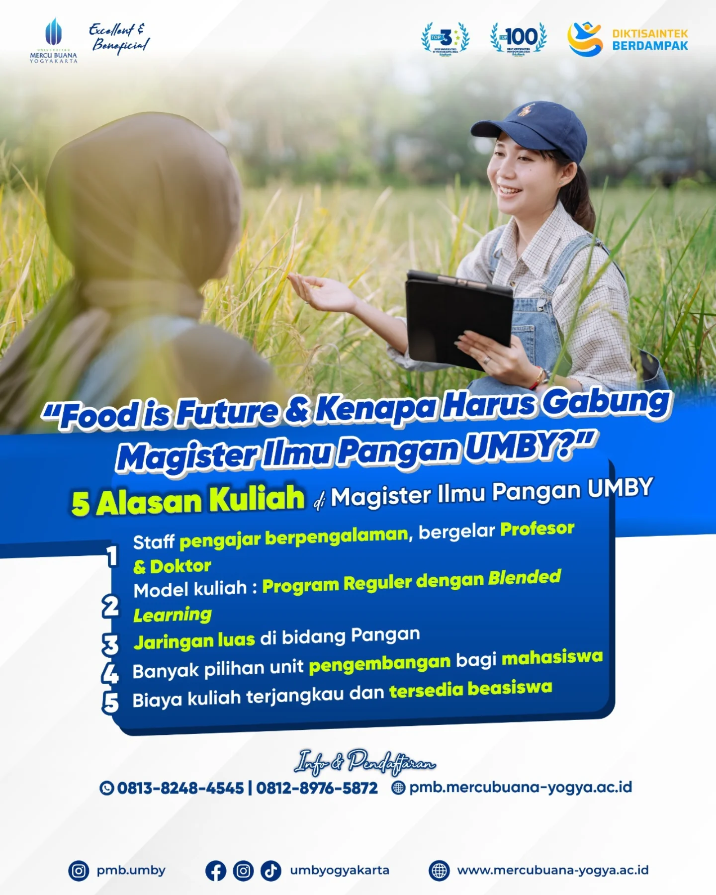 Magister Ilmu Pangan Universitas Mercu Buana Yogyakarta masih membuka ...