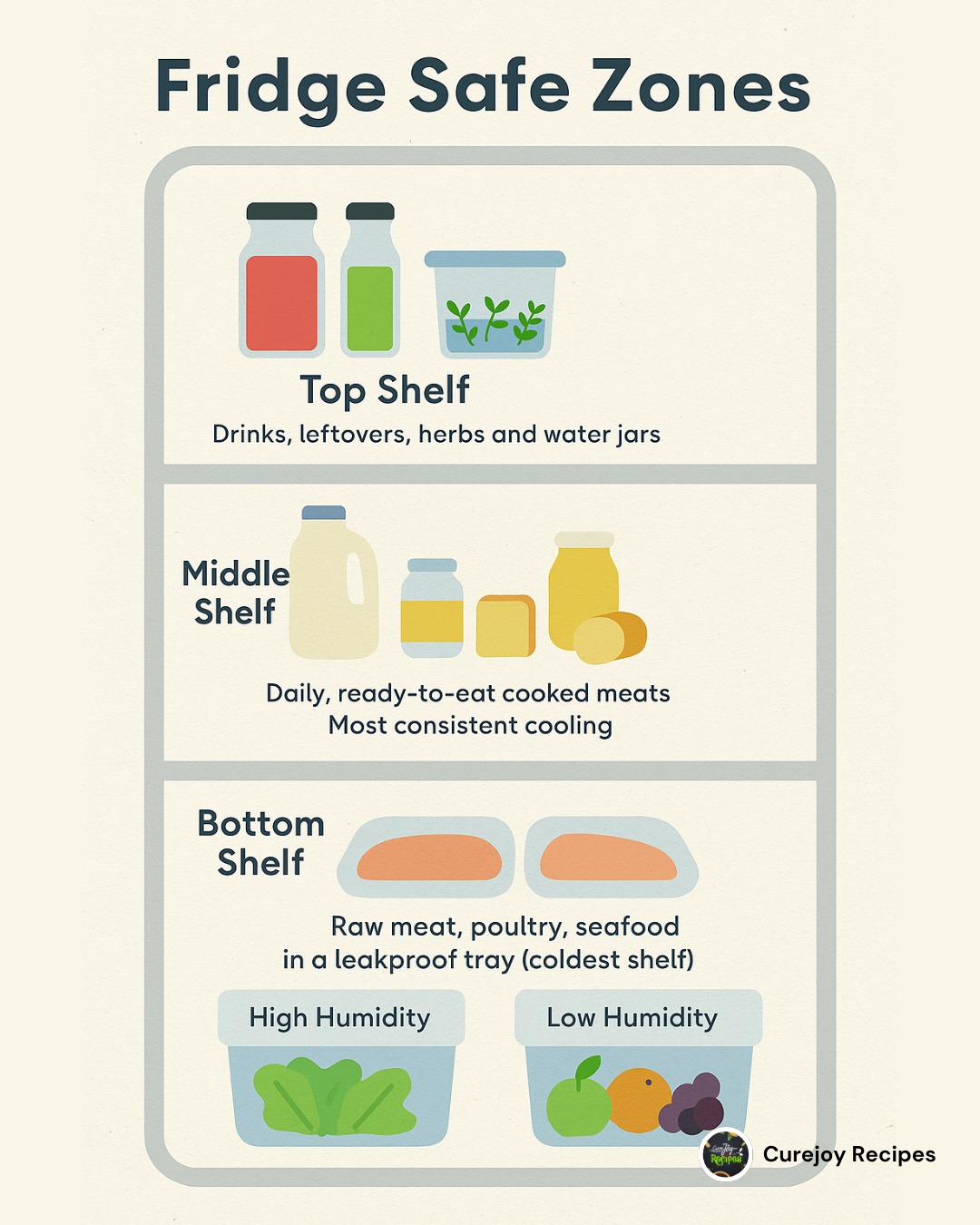 Curejoy - Food safety begins in the kitchen, and knowing where to store ...