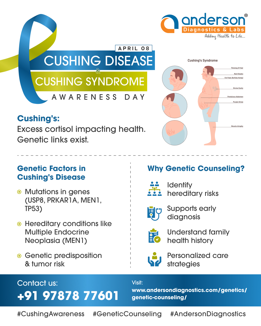 Anderson - April 8th is Cushing Disease & Cushing Syndrome Awareness ...