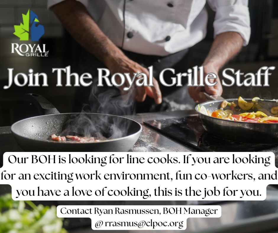 Canadian Lakes - Job opportunity @ the Royal Grille! | Facebook