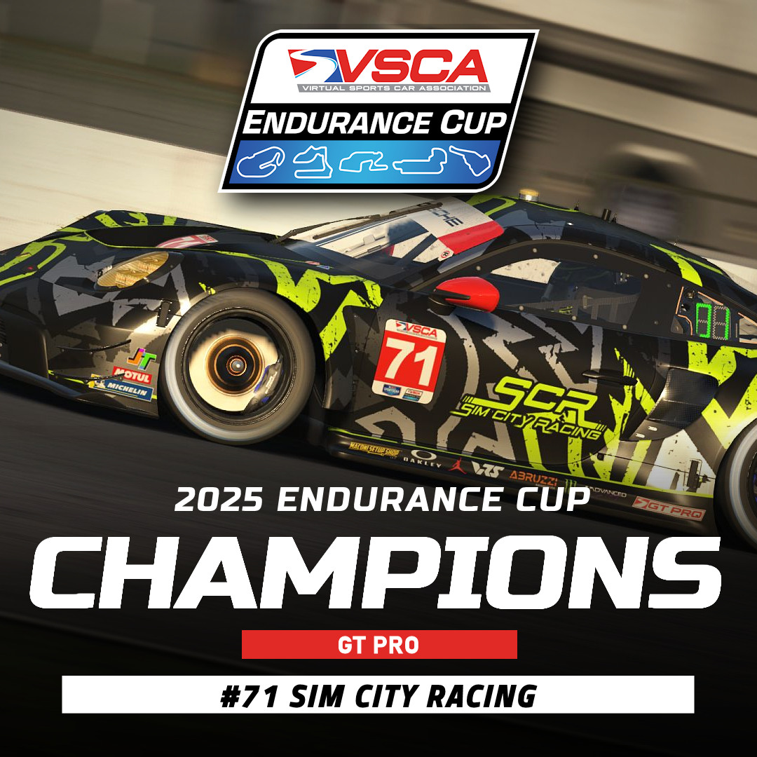 VSCA - Congratulations to the #71 Sim City Racing Porsche 911 GT3R (992 ...
