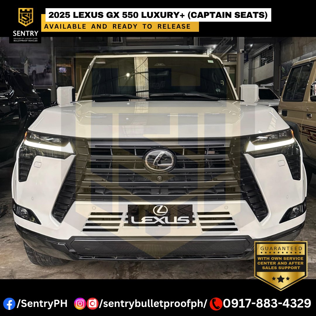 Sentry - 𝗕𝗥𝗔𝗡𝗗 𝗡𝗘𝗪 2025 Lexus GX550 Luxury+ Captain Seats (6 Seater ...