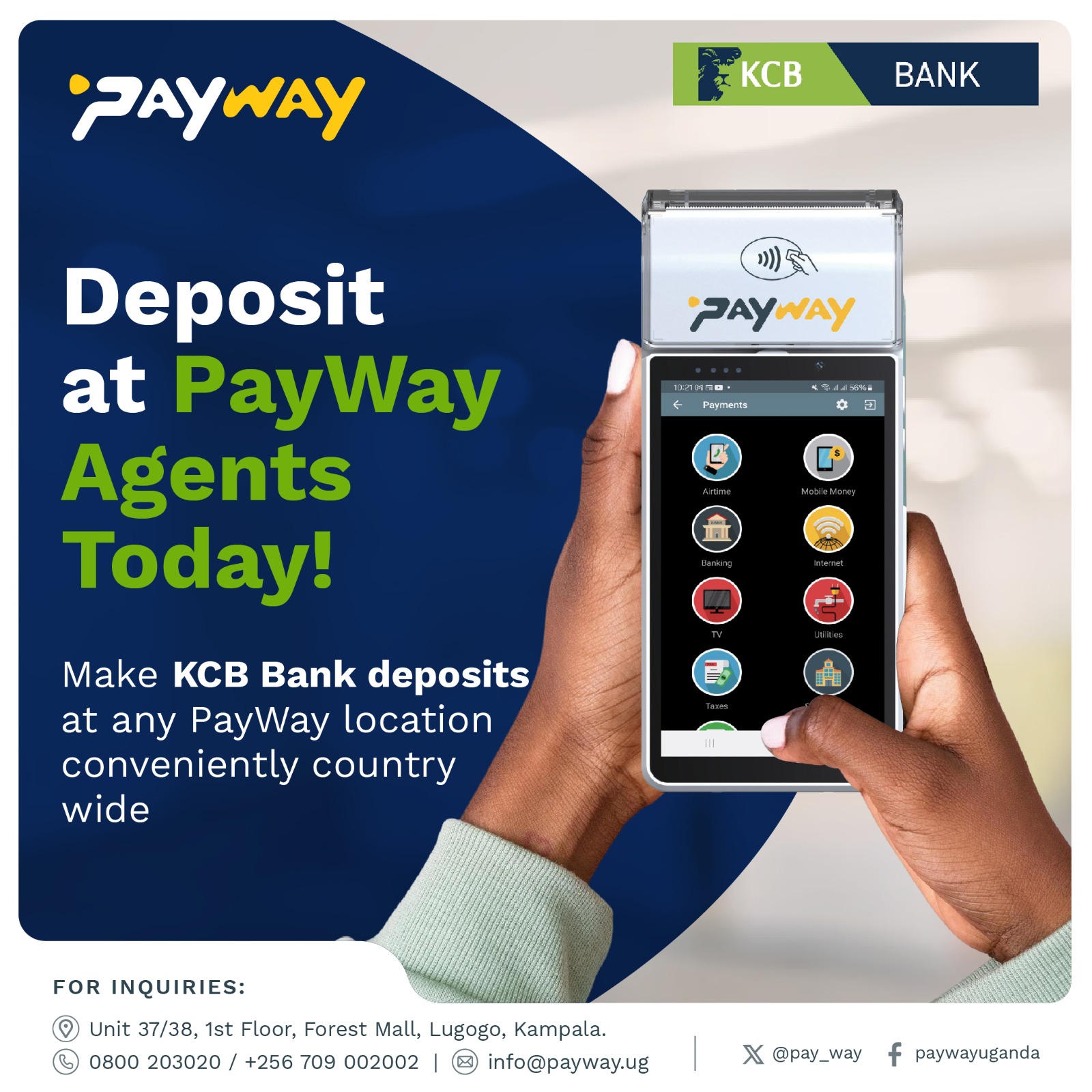 PayWay - Banking Just Got Easier! Make your KCB Bank deposits anytime ...