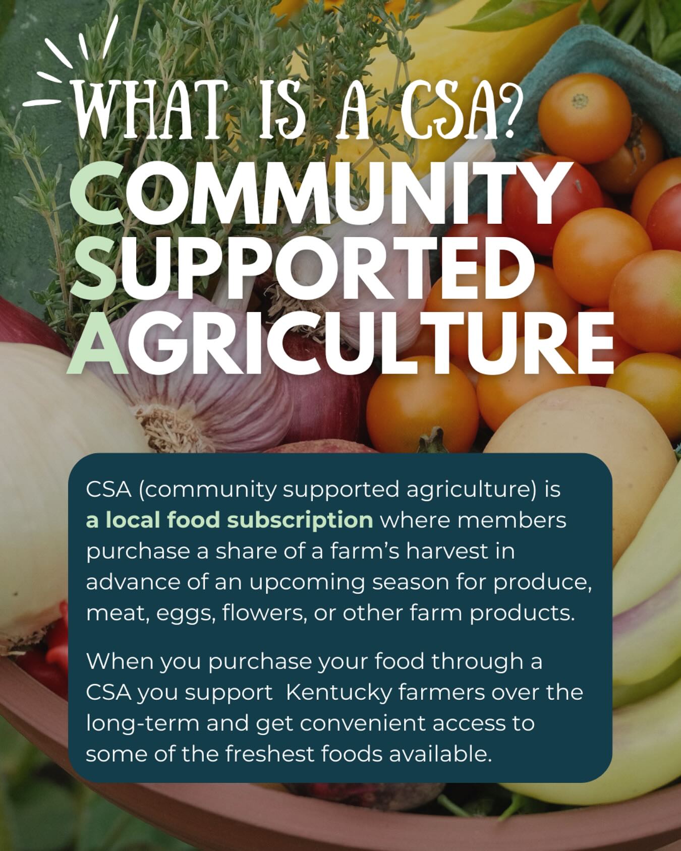 KY Farm Share Coalition - Happy KY Proud CSA Week! But what is CSA and ...