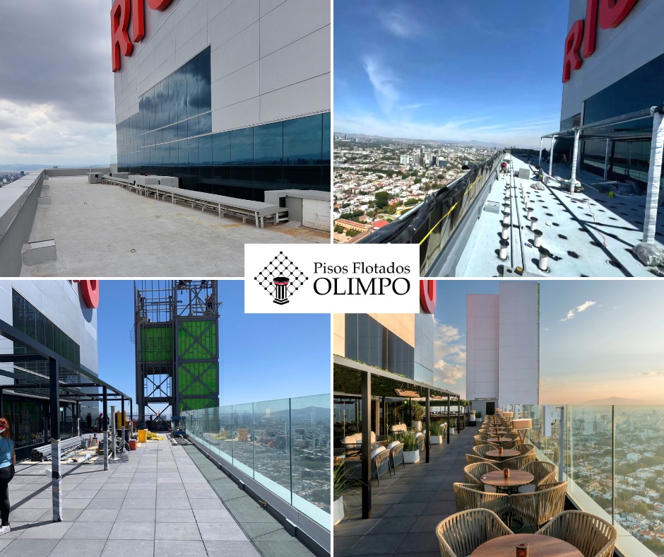 Pisos - Roof Top Hotel RIU Plaza Guadalajara - 600m2 - Baldosas de ...