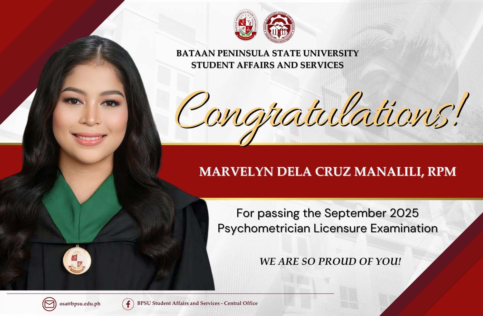 Congra... - BPSU Student Affairs and Services - Central Office | Facebook