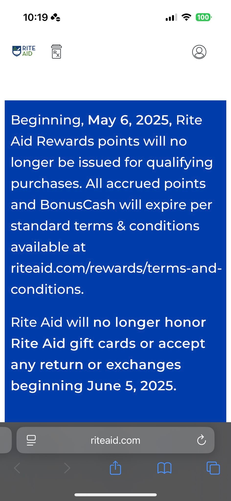 Retail Dead or Alive | On Rite Aid’s website today, also can only sign ...