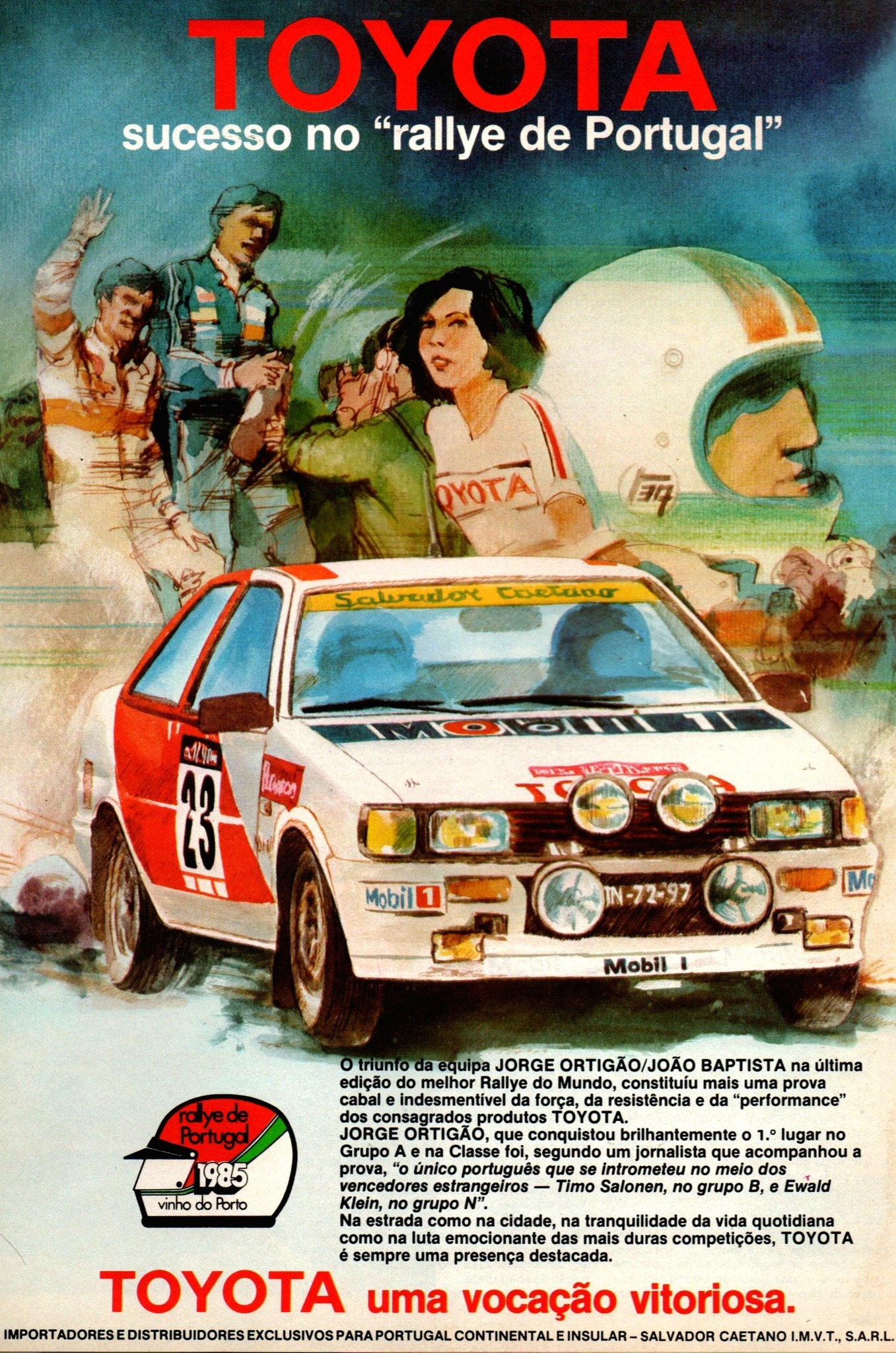 Revista - Bom dia! Rally de Portugal, 1985, 1° lugar Gr. A - Jorge ...