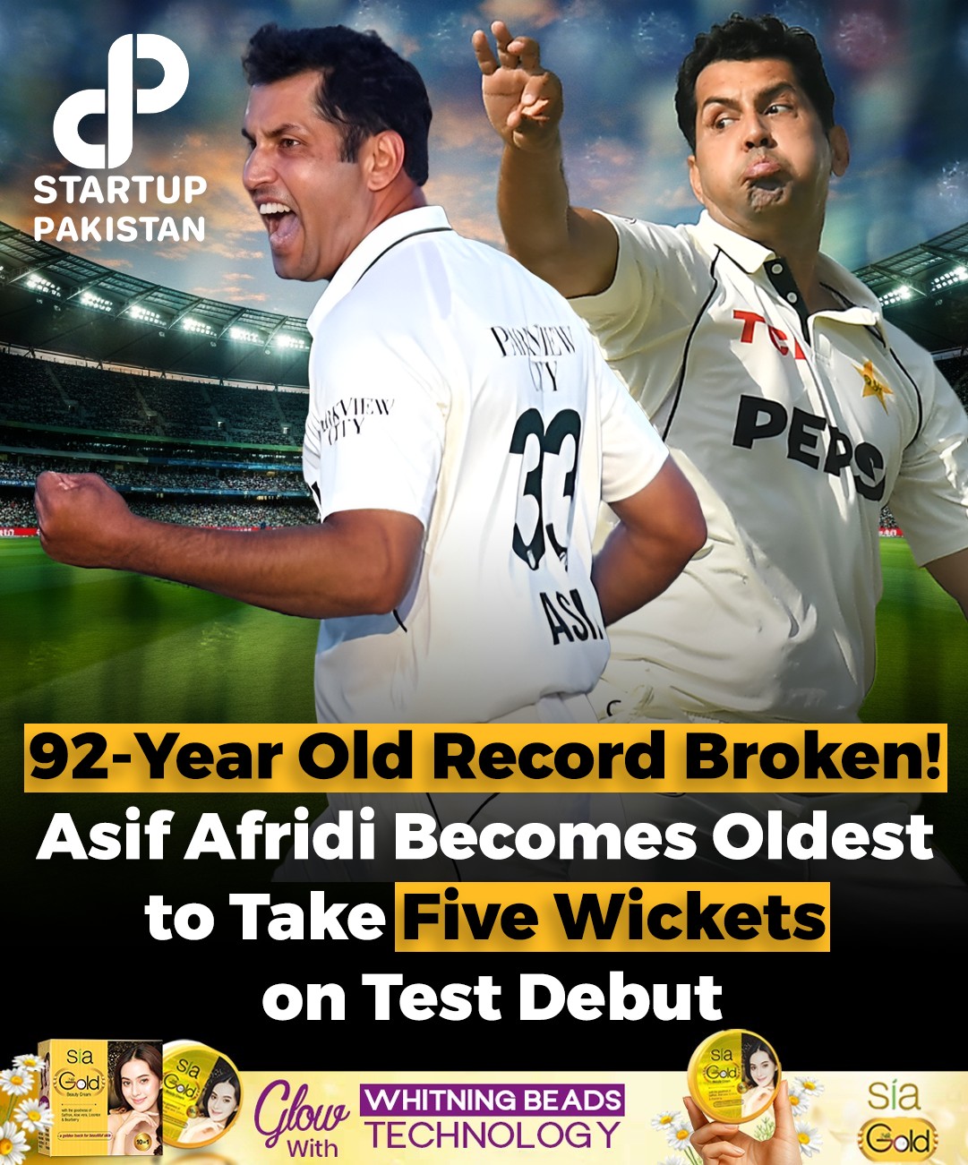 Startup - Pakistan’s Asif Afridi made history by becoming the oldest ...