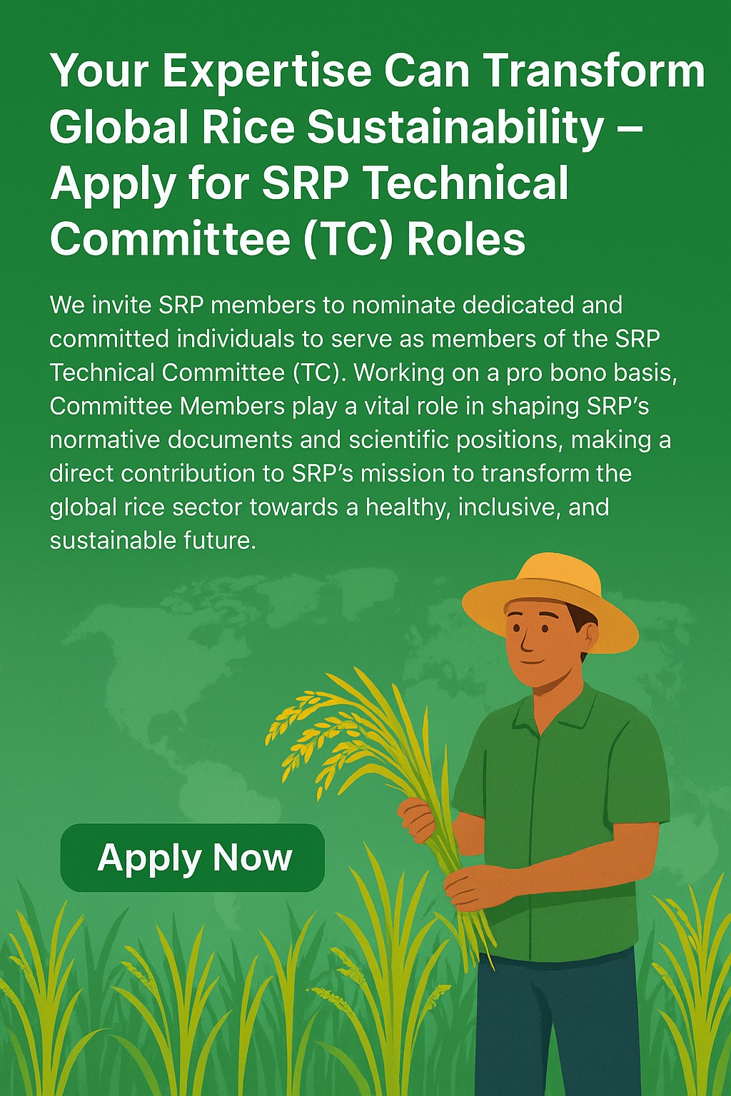 🌾 Call for Nominations: Join... - Sustainable Rice Platform | Facebook