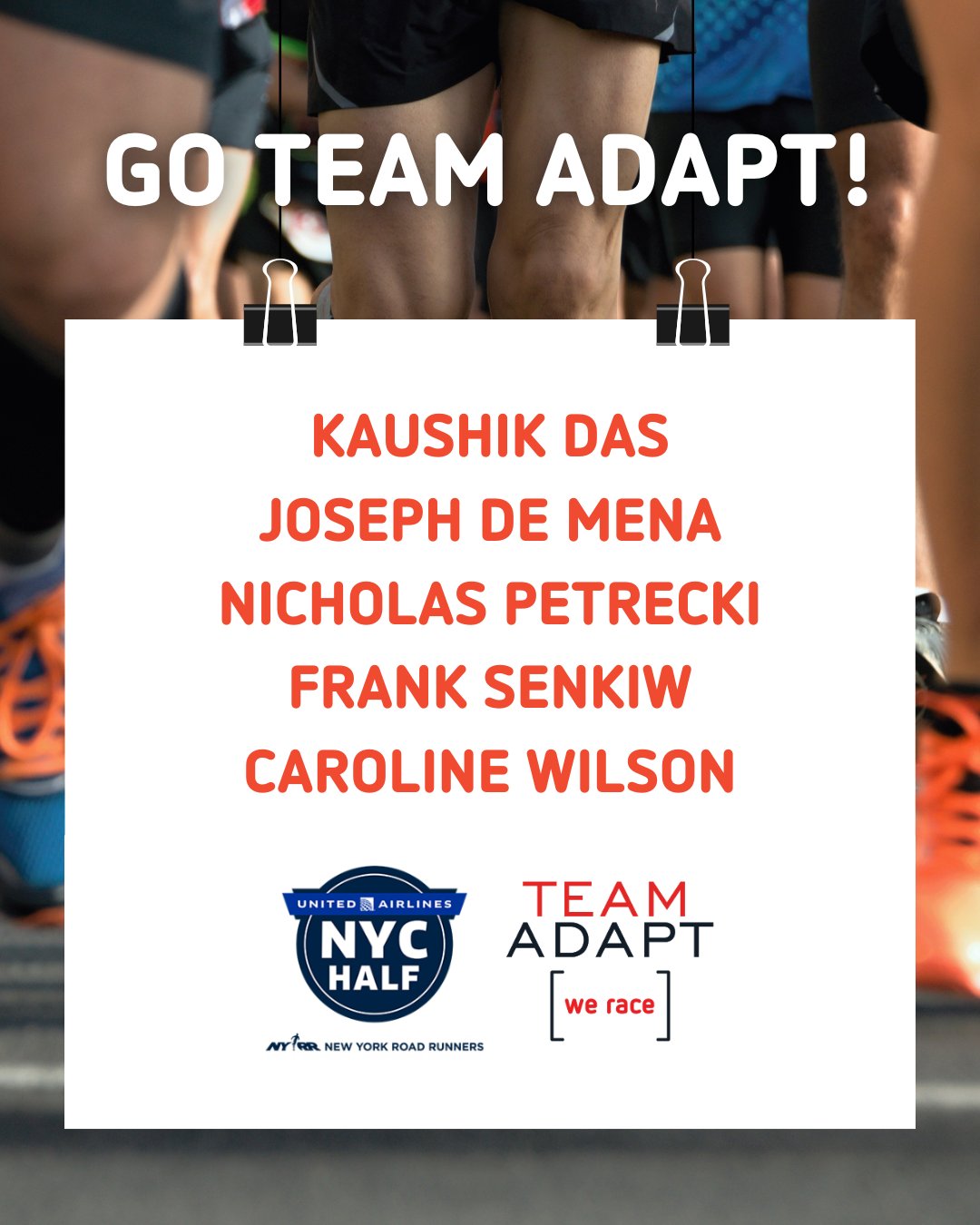 ADAPT - Are you ready to cheer on Team ADAPT in the NYC Half Marathon ...