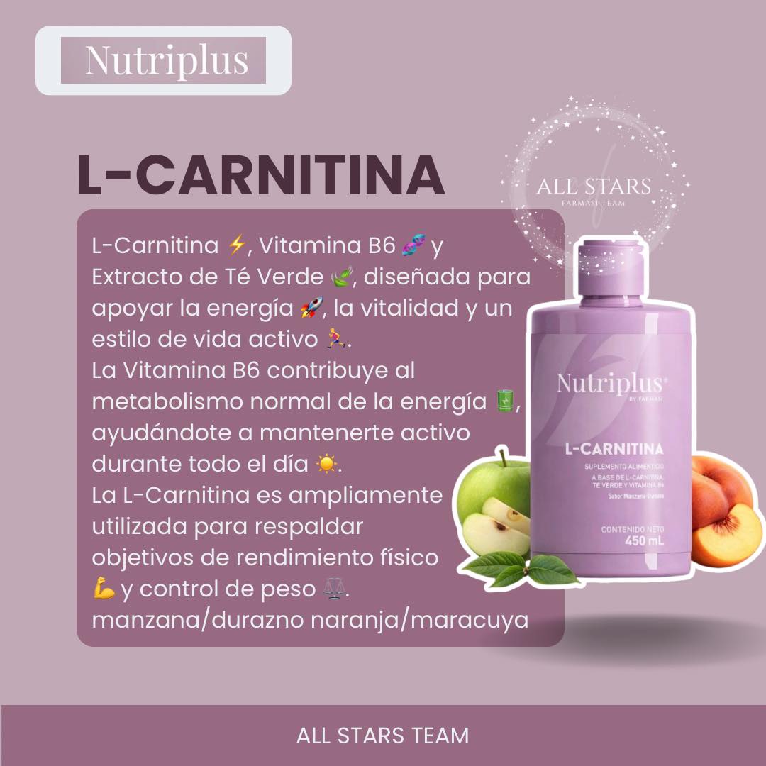 l carnitina liquida para q sirve TENEMOS LANZAMIENTO! 🚀 ✨ ¡Llegó a México la nueva L-Carnitina Líquida Nutriplus by Farmasi! ✨ Ideal potenciar tu estilo de vida activo💪 Dale a tu cuerpo el impulso que necesita con L Glutathione Effervescent Tablets global_Lactose free Package Size:12-Pack (12x00ml)