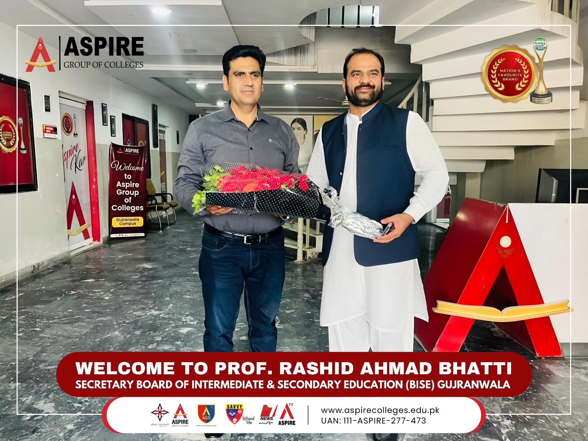 Aspire - We are honored to welcome Prof. Rashid Ahmad, Secretary of ...