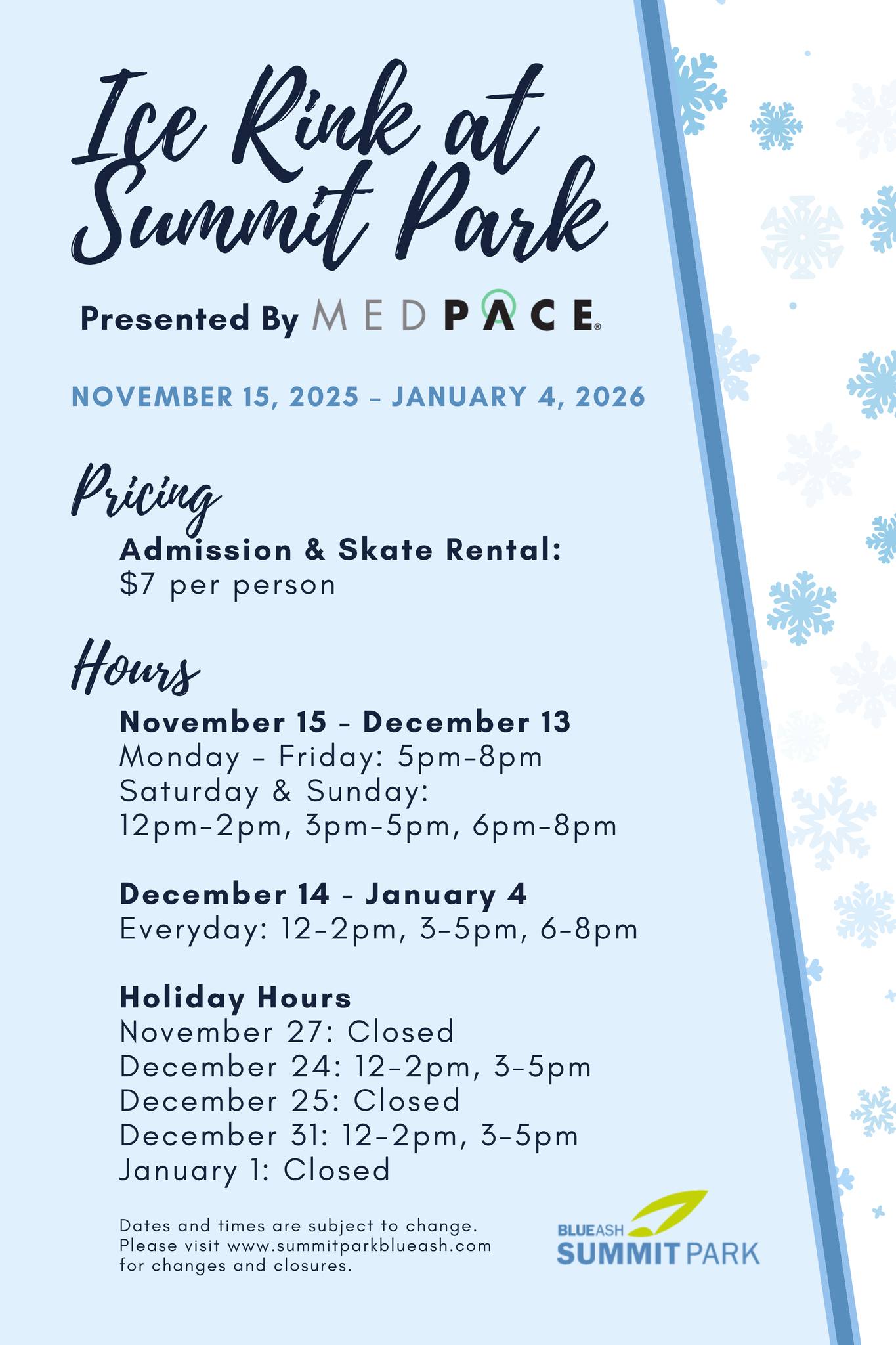 Summit Park - The Ice Rink at Summit Park is back! ⛸️... | Facebook