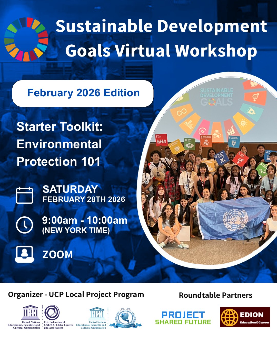 🌍 Join the 2026 New Year's SDG... - Unesco Center for Peace | Facebook