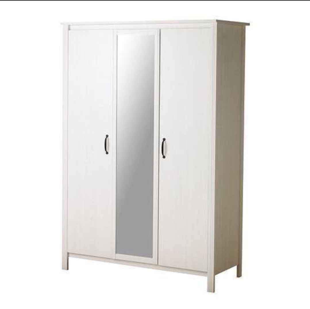 IKEA Schrank 3-türig weiss mit Spiegel - Armoires & Wardrobes - Neuhausen am Rheinfall, Switzerland | Facebook Marketplace